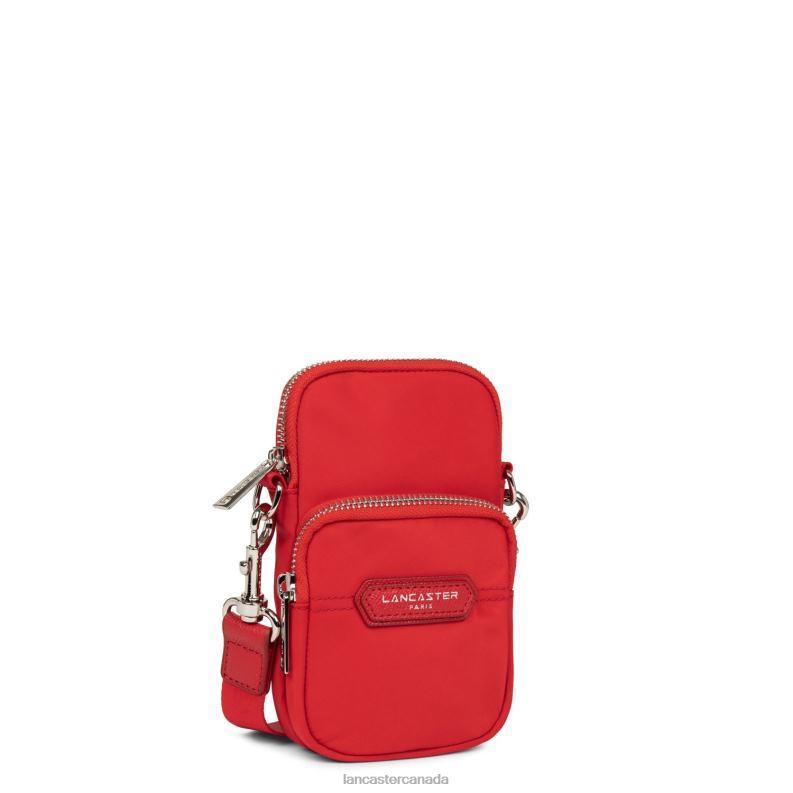 Women Mini Reporter Bag Basic Premium 4J6H135 Bag Rouge Lancaster Paris