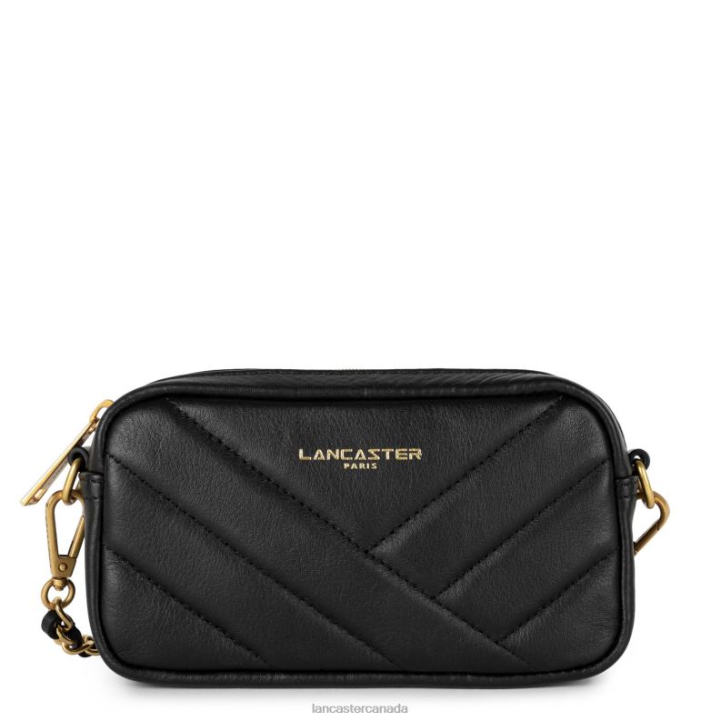 Women Mini Smartphone Holder Soft Matelasse 4J6H11 Bag Noir Lancaster Paris