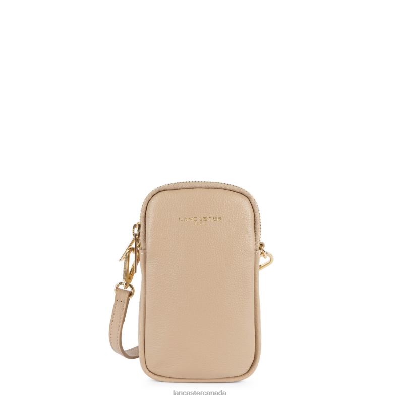 Women Smartphone Holder Dune 4J6H163 Bag Beige Fonce Lancaster Paris