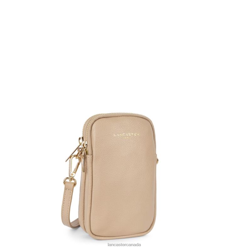 Women Smartphone Holder Dune 4J6H163 Bag Beige Fonce Lancaster Paris