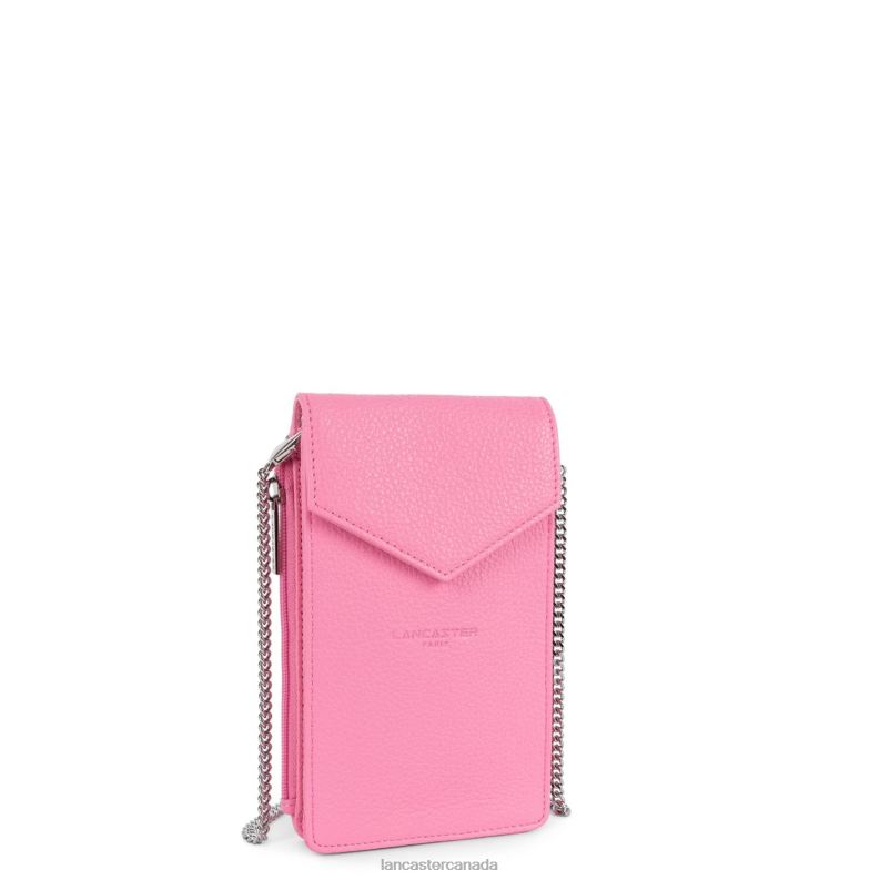 Women Smartphone Holder Foulonne Pm 4J6H1037 Bag Rose Lancaster Paris