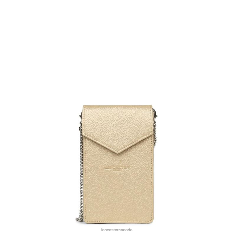 Women Smartphone Holder Foulonne Pm 4J6H1040 Bag Champagne Lancaster Paris