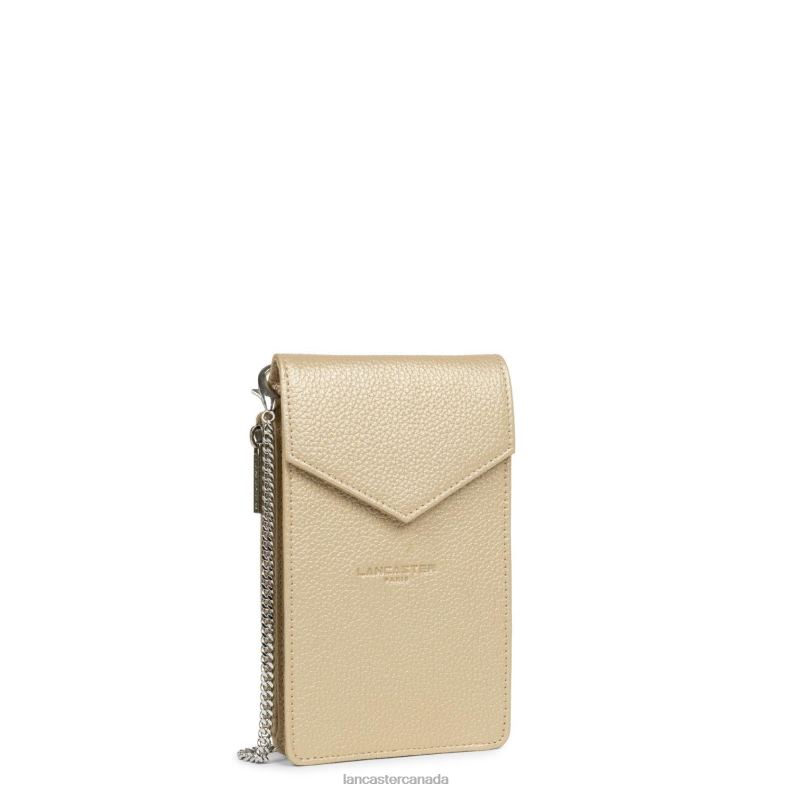 Women Smartphone Holder Foulonne Pm 4J6H1040 Bag Champagne Lancaster Paris