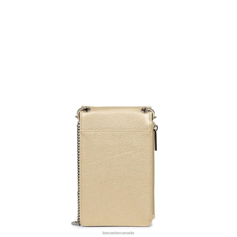 Women Smartphone Holder Foulonne Pm 4J6H1040 Bag Champagne Lancaster Paris