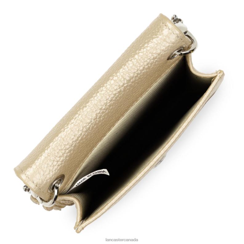 Women Smartphone Holder Foulonne Pm 4J6H1040 Bag Champagne Lancaster Paris