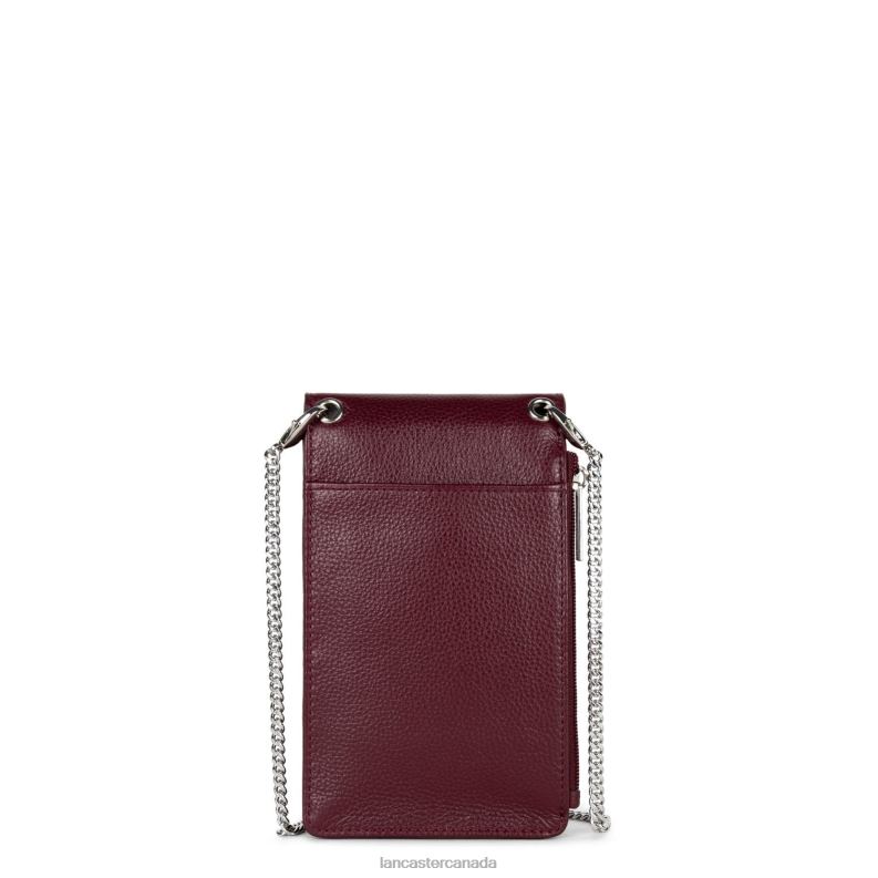 Women Smartphone Holder Foulonne Pm 4J6H1041 Bag Pourpre Lancaster Paris