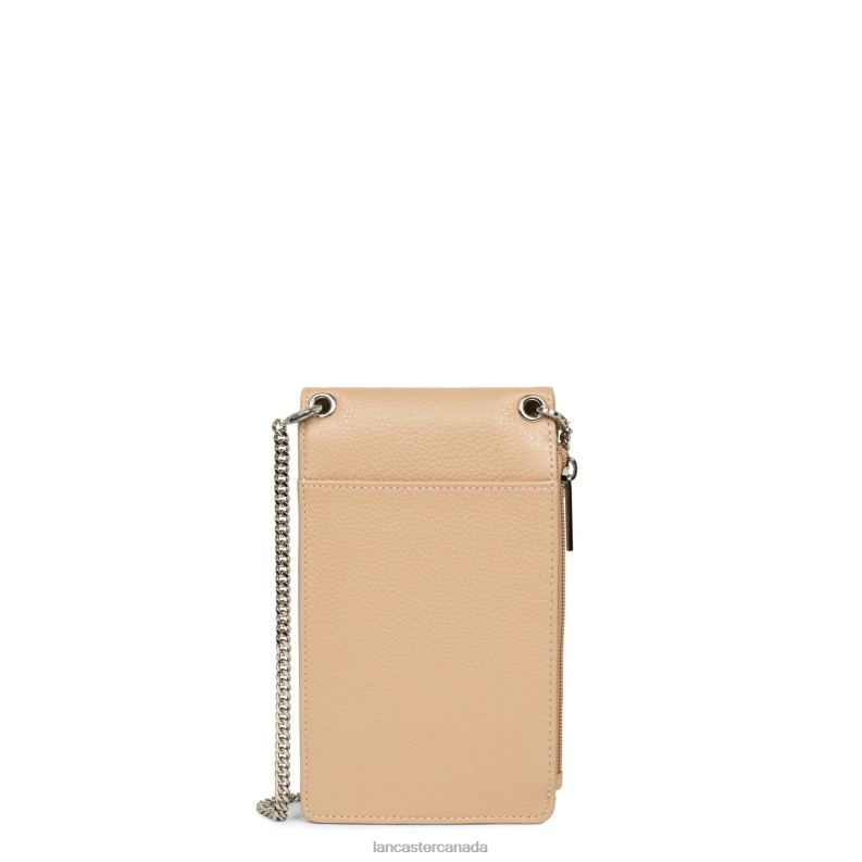 Women Smartphone Holder Foulonne Pm 4J6H1043 Bag Nude Lancaster Paris