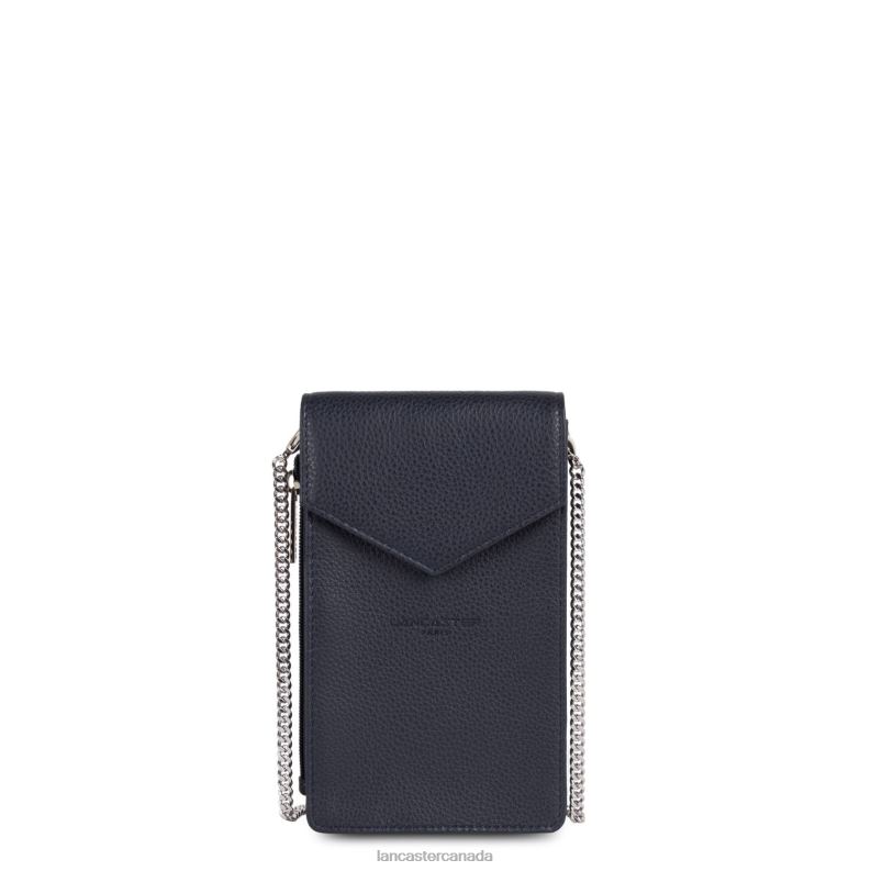 Women Smartphone Holder Foulonne Pm 4J6H1046 Bag Bleu Fonce Lancaster Paris