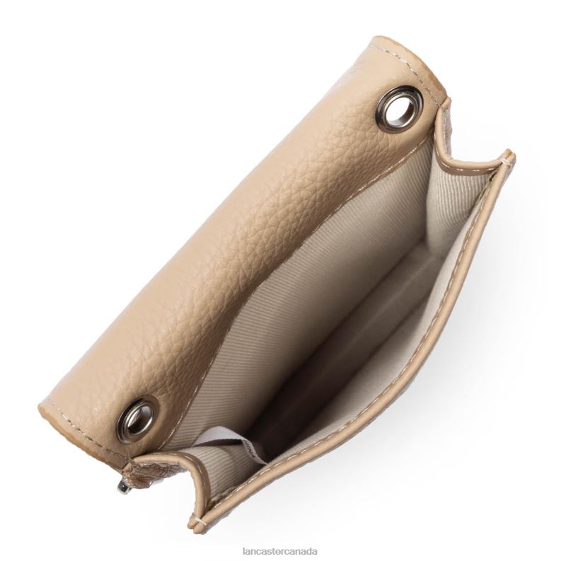 Women Smartphone Holder Foulonne Pm 4J6H1055 Bag Beige Fonce Lancaster Paris