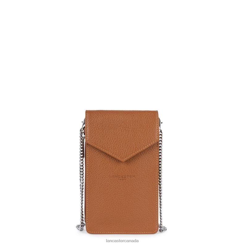 Women Smartphone Holder Foulonne Pm 4J6H1056 Bag Caramel Lancaster Paris