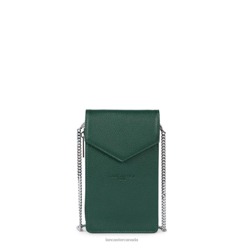 Women Smartphone Holder Foulonne Pm 4J6H1059 Bag Vert Fonce Lancaster Paris
