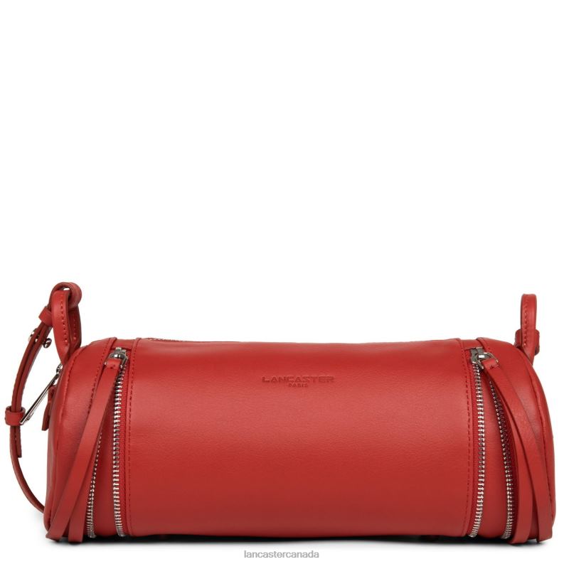 Women Cylinder Bag Soft Vintage 4J6H4236 Bag Rouge Lancaster Paris