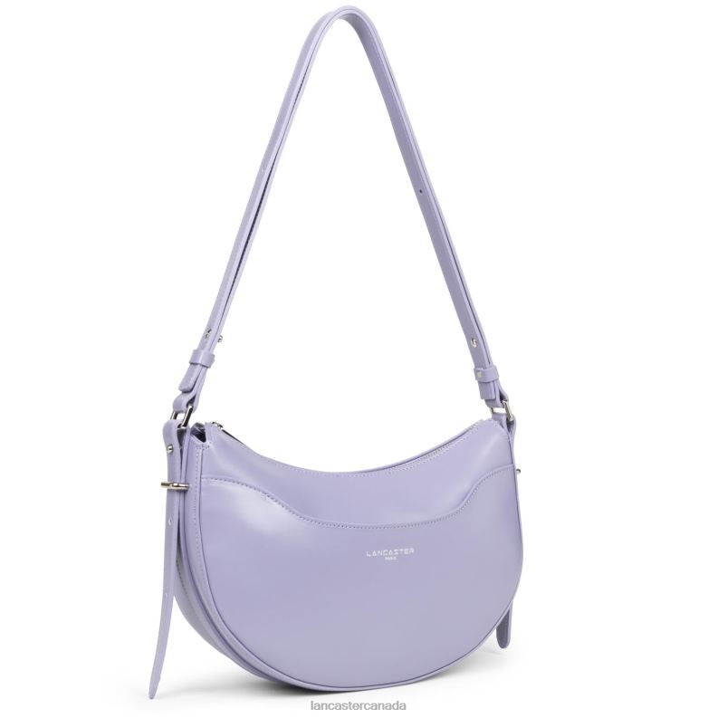 Women Half Moon Bag Suave Ace 4J6H416 Bag Mauve Lancaster Paris