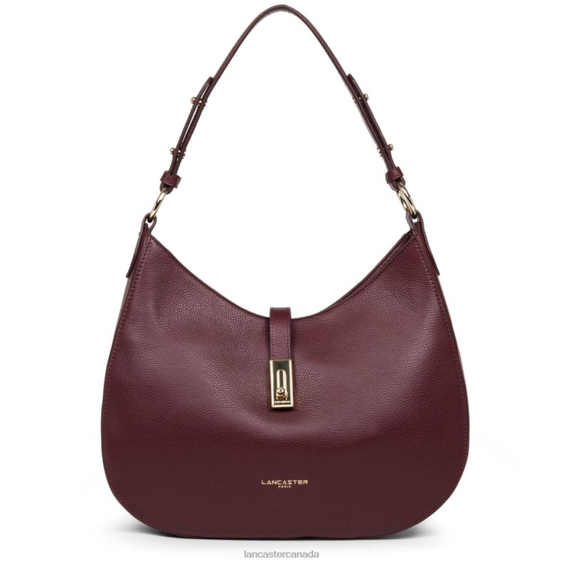 Women Large Shoulder Bag Foulonne Milano 4J6H3745 Bag Pourpre Lancaster Paris
