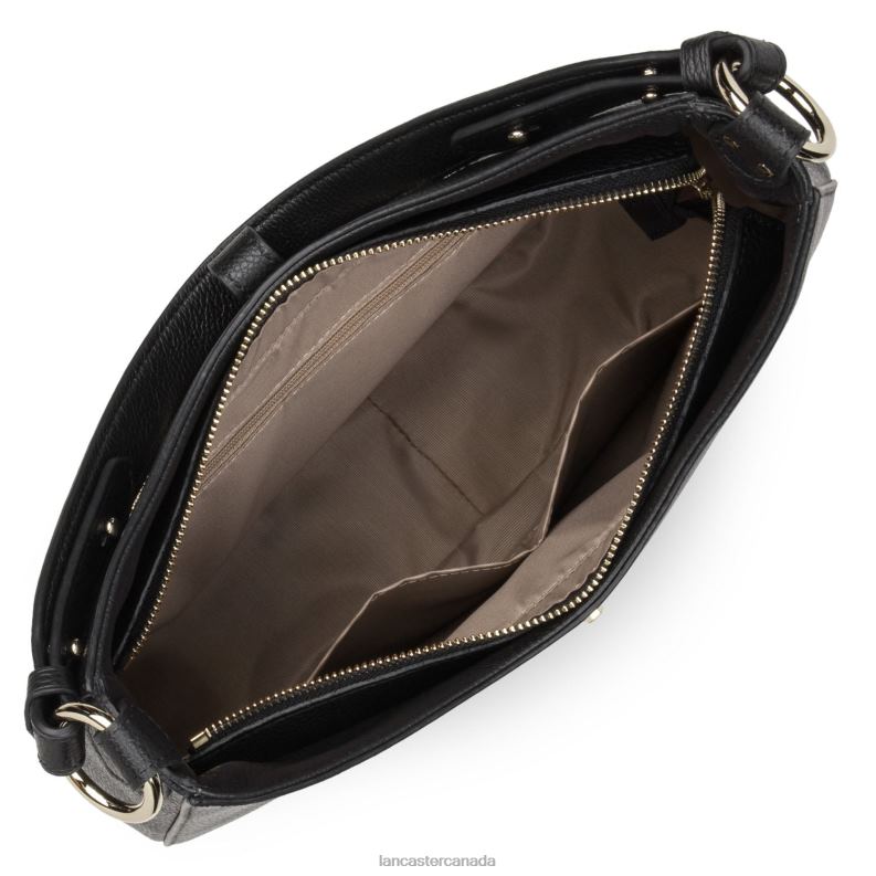 Women Large Shoulder Bag Foulonne Milano 4J6H3747 Bag Noir Lancaster Paris