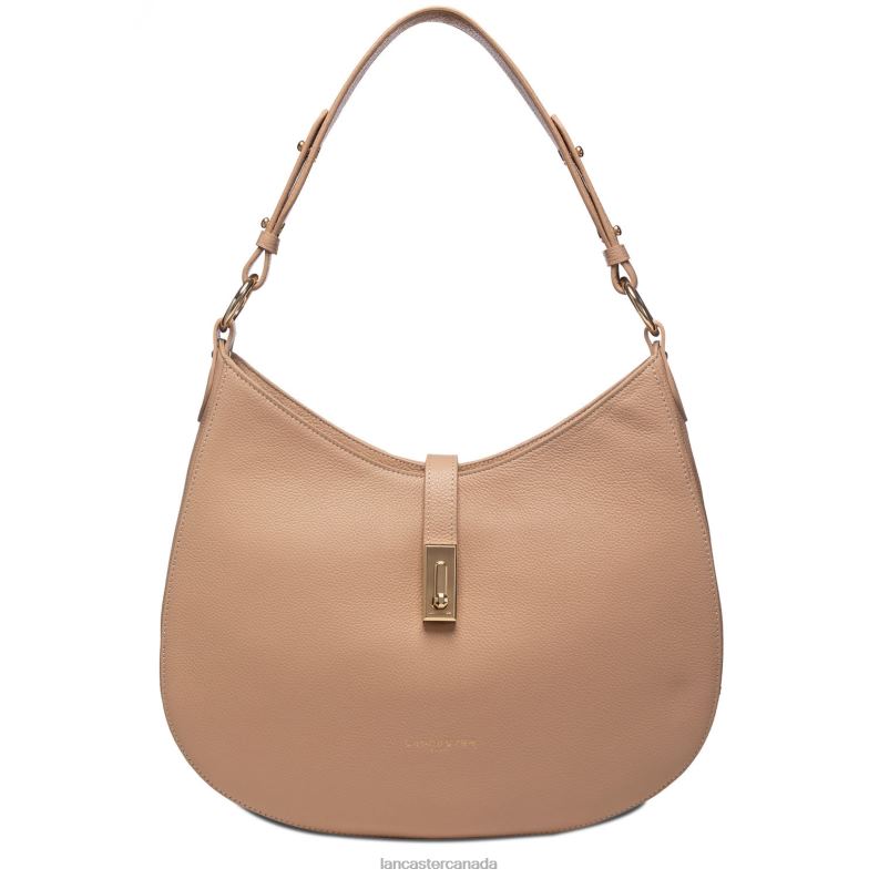 Women Large Shoulder Bag Foulonne Milano 4J6H3749 Bag Nude Lancaster Paris