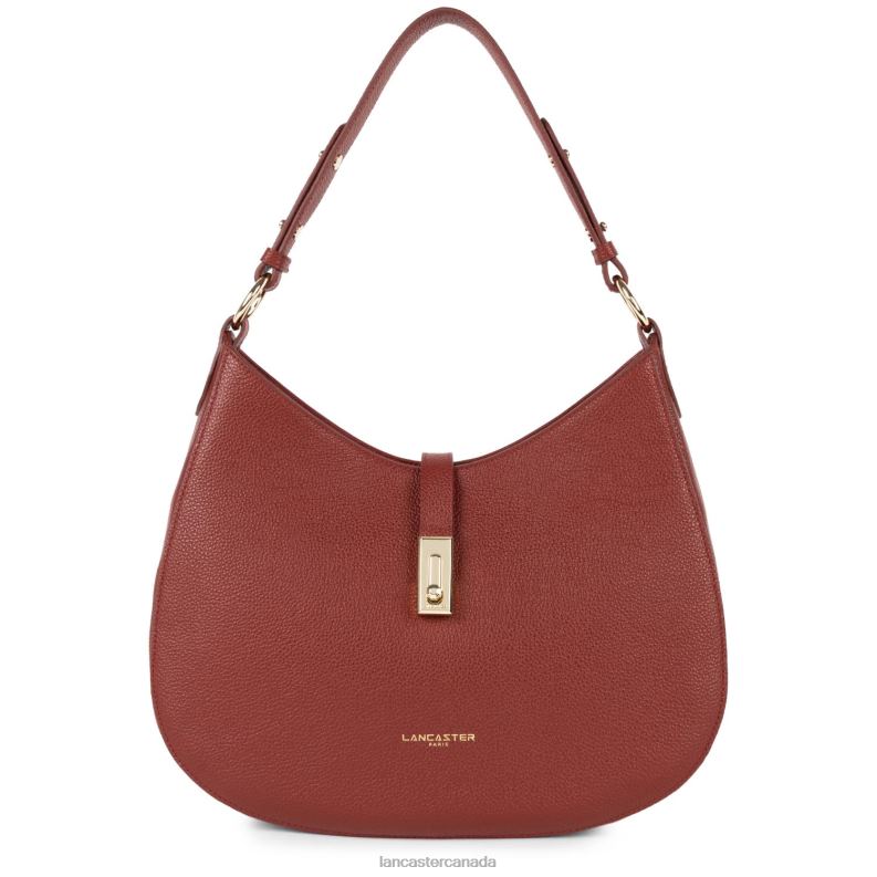 Women Large Shoulder Bag Foulonne Milano 4J6H3750 Bag Carmin Lancaster Paris