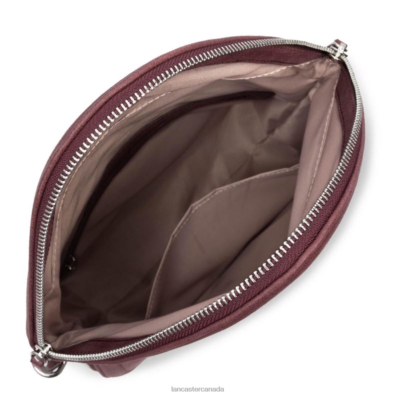 Women Large Shoulder Bag Santa Fe Lisi 4J6H4267 Bag Bordeaux Lancaster Paris