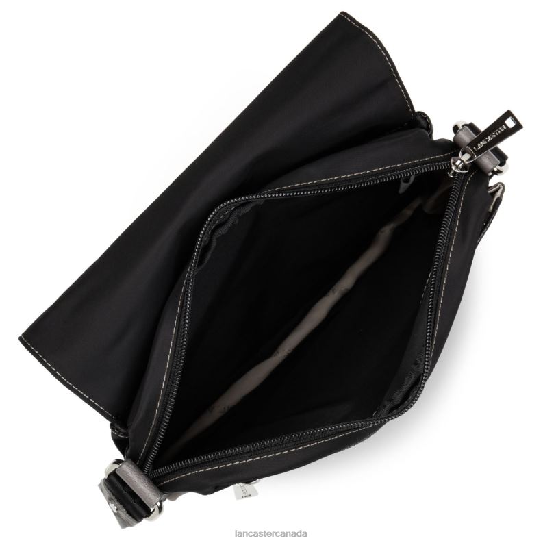 Women Messenger Bag Basic Sport 4J6H4090 Bag Noir-Taupe-Galet Lancaster Paris