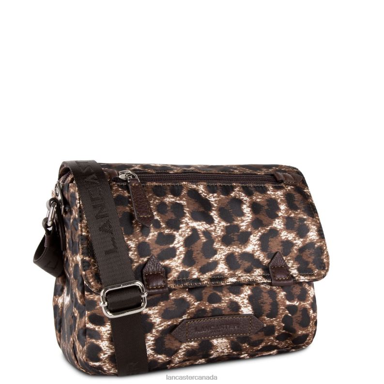 Women Messenger Bag Basic Sport 4J6H4093 Bag Marron Leopard Lancaster Paris