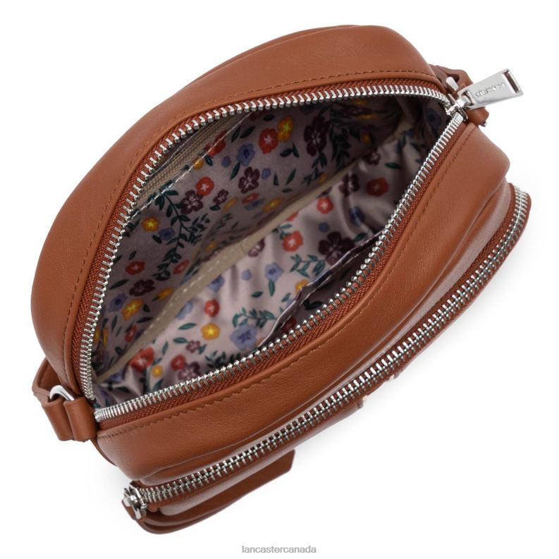 Women Reporter Bag Soft Melody 4J6H4014 Bag Cognac Lancaster Paris