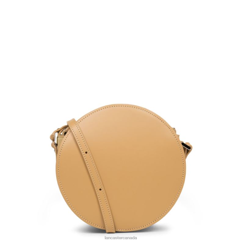 Women Round Bag Smooth Lune 4J6H4318 Bag Naturel Lancaster Paris