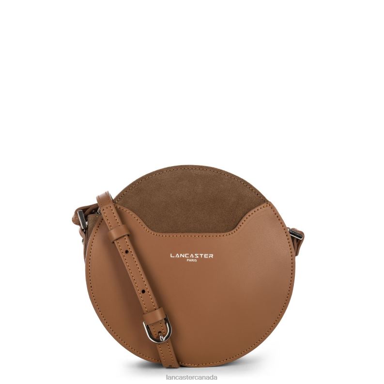 Women Round Bag Smooth Lune 4J6H4319 Bag Camel Lancaster Paris