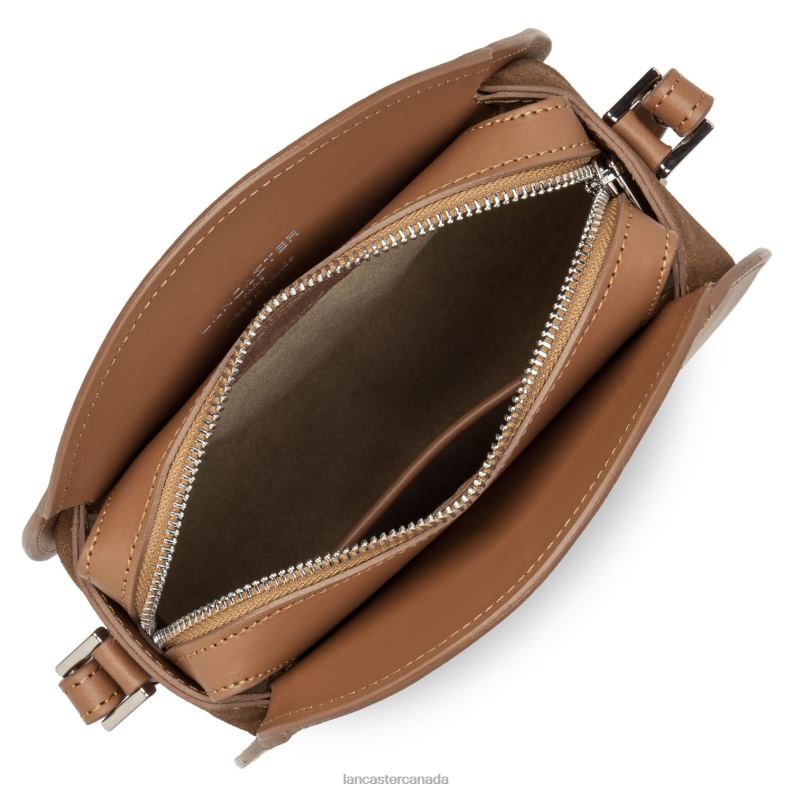 Women Round Bag Smooth Lune 4J6H4319 Bag Camel Lancaster Paris