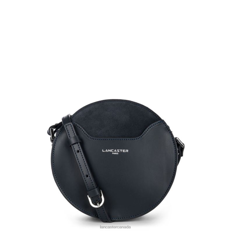 Women Round Bag Smooth Lune 4J6H4321 Bag Bleu Fonce Lancaster Paris