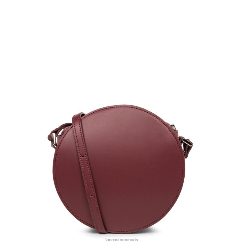 Women Round Bag Smooth Lune 4J6H4323 Bag Betterave Lancaster Paris