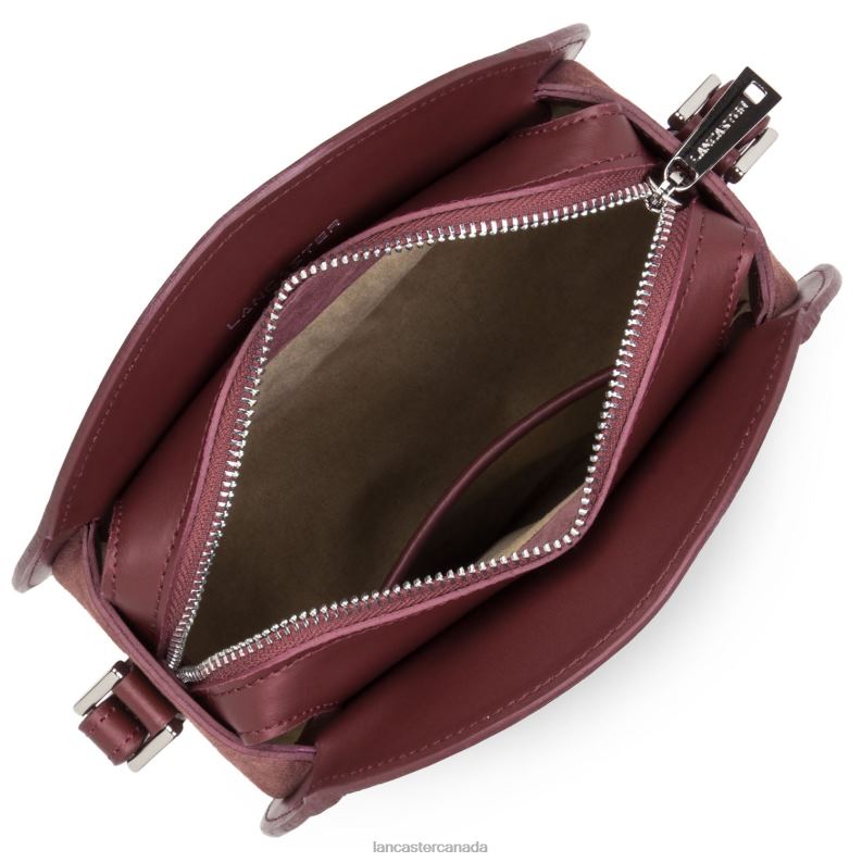 Women Round Bag Smooth Lune 4J6H4323 Bag Betterave Lancaster Paris