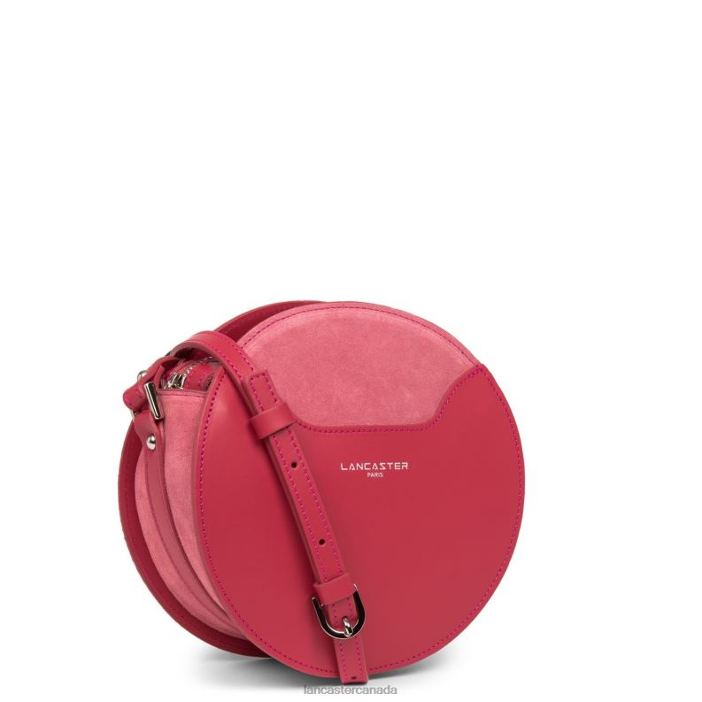 Women Round Bag Smooth Lune 4J6H4324 Bag Framboise Lancaster Paris