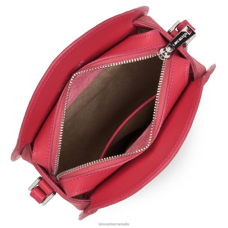 Women Round Bag Smooth Lune 4J6H4324 Bag Framboise Lancaster Paris