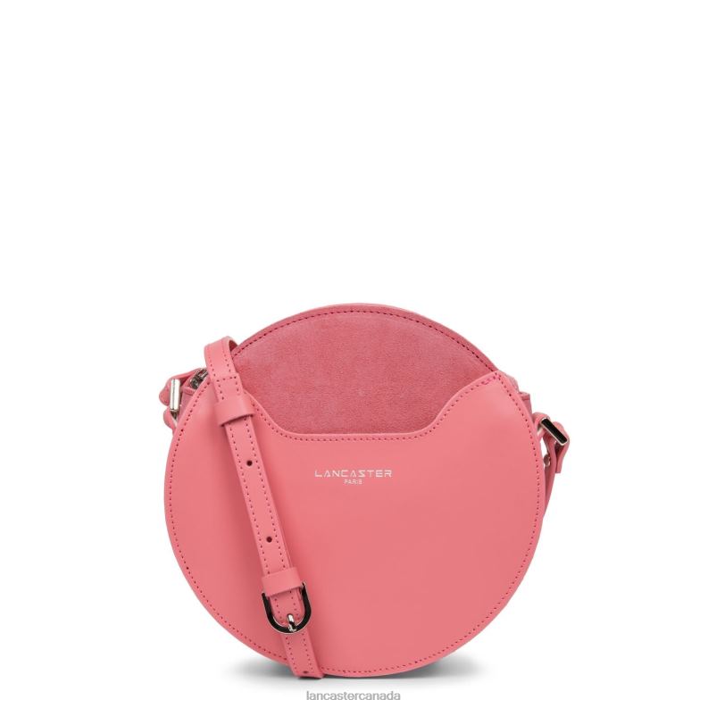 Women Round Bag Smooth Lune 4J6H4326 Bag Rose Blush Lancaster Paris