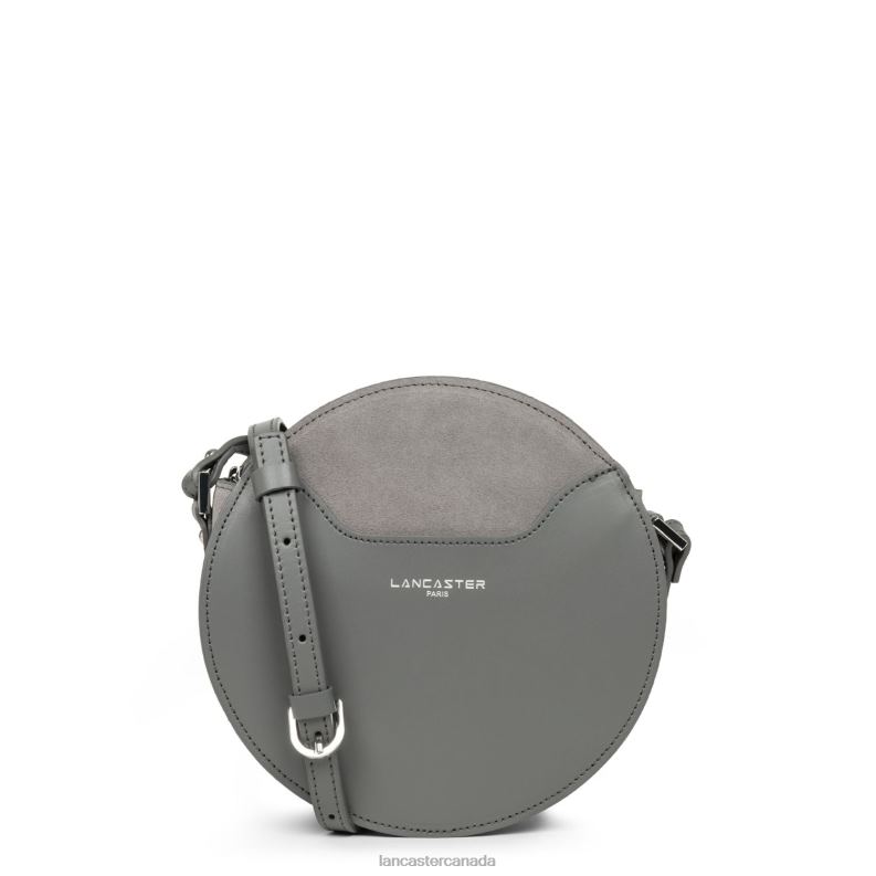 Women Round Bag Smooth Lune 4J6H4331 Bag Gris Lancaster Paris