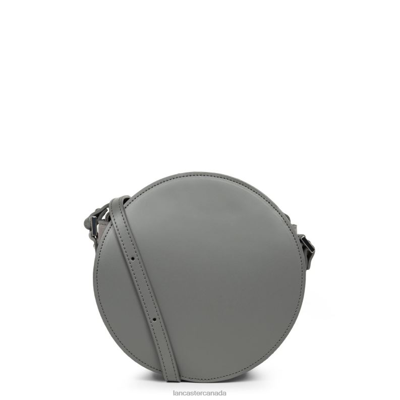 Women Round Bag Smooth Lune 4J6H4331 Bag Gris Lancaster Paris