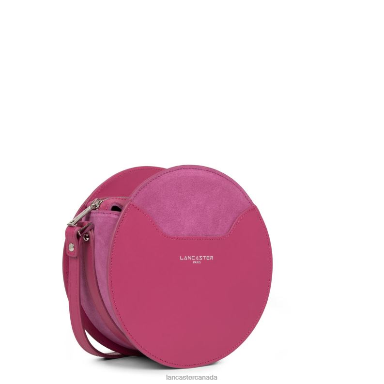 Women Round Bag Smooth Lune 4J6H4333 Bag Fuxia Lancaster Paris