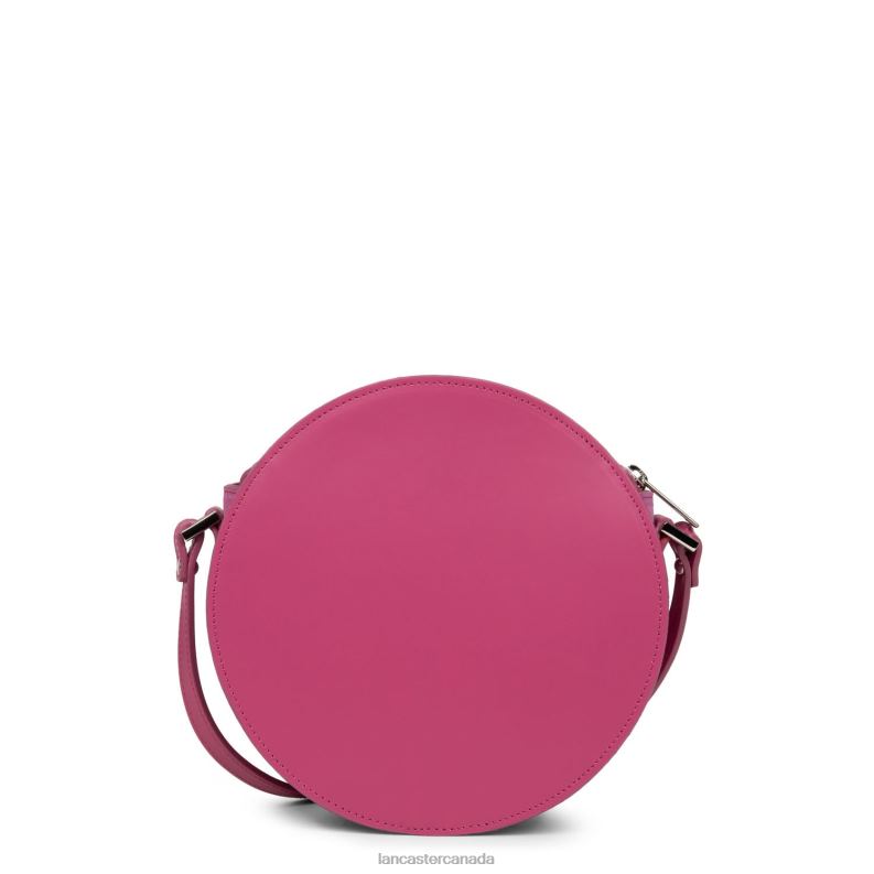 Women Round Bag Smooth Lune 4J6H4333 Bag Fuxia Lancaster Paris