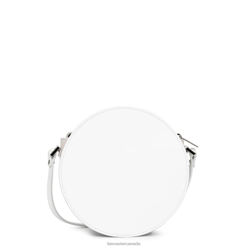 Women Round Bag Smooth Lune 4J6H4334 Bag Blanc Lancaster Paris