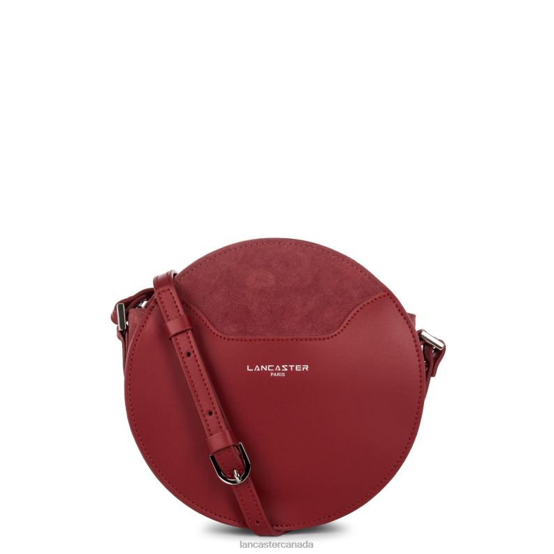 Women Round Bag Smooth Lune 4J6H4335 Bag Cerise Lancaster Paris