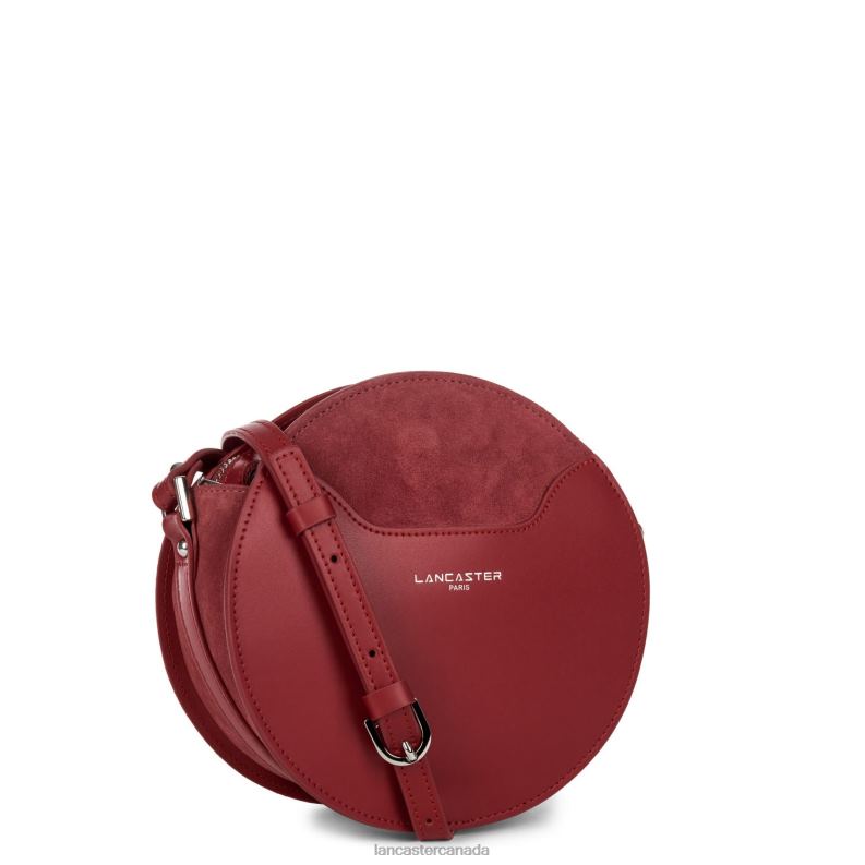 Women Round Bag Smooth Lune 4J6H4335 Bag Cerise Lancaster Paris