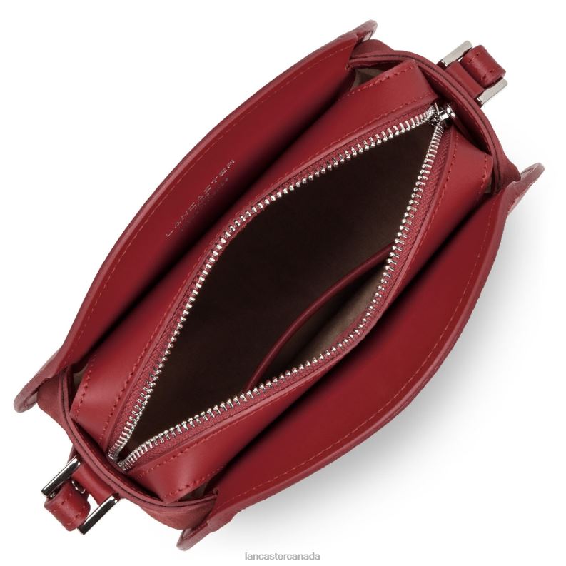 Women Round Bag Smooth Lune 4J6H4335 Bag Cerise Lancaster Paris