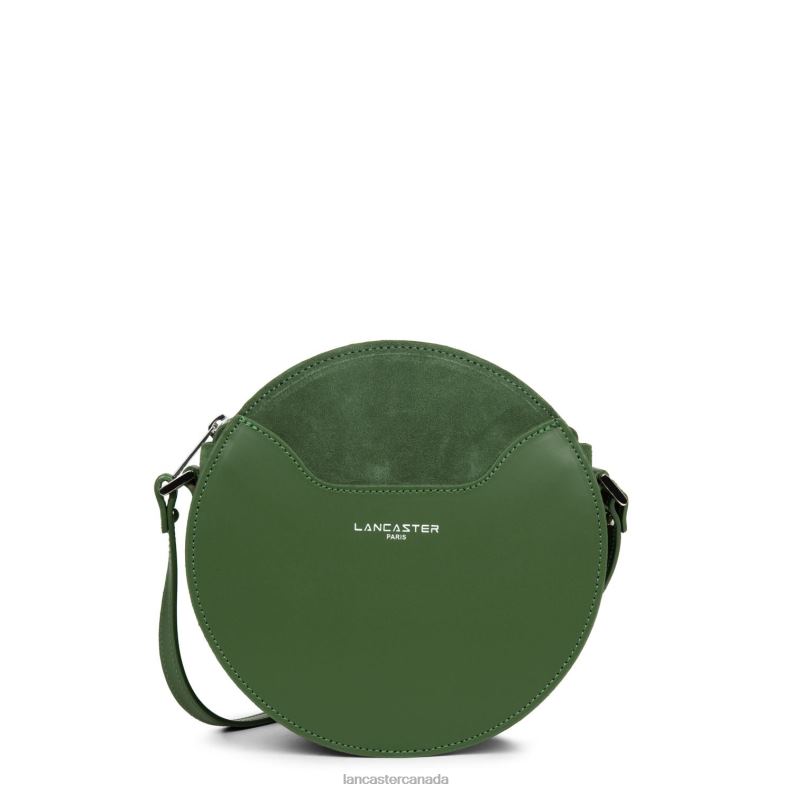 Women Round Bag Smooth Lune 4J6H4336 Bag Vert Pin Lancaster Paris