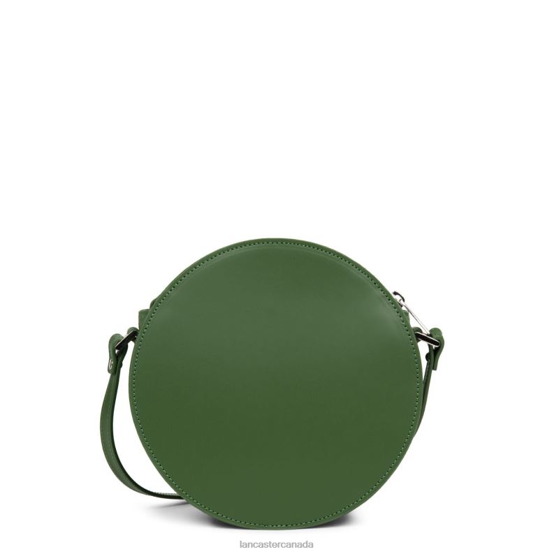 Women Round Bag Smooth Lune 4J6H4336 Bag Vert Pin Lancaster Paris