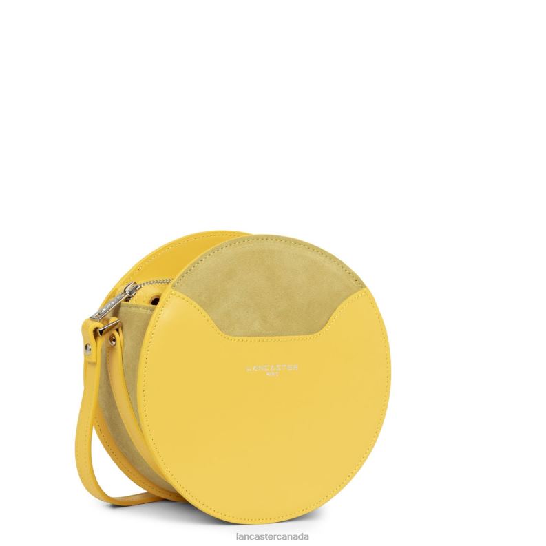 Women Round Bag Smooth Lune 4J6H4338 Bag Poussin Lancaster Paris