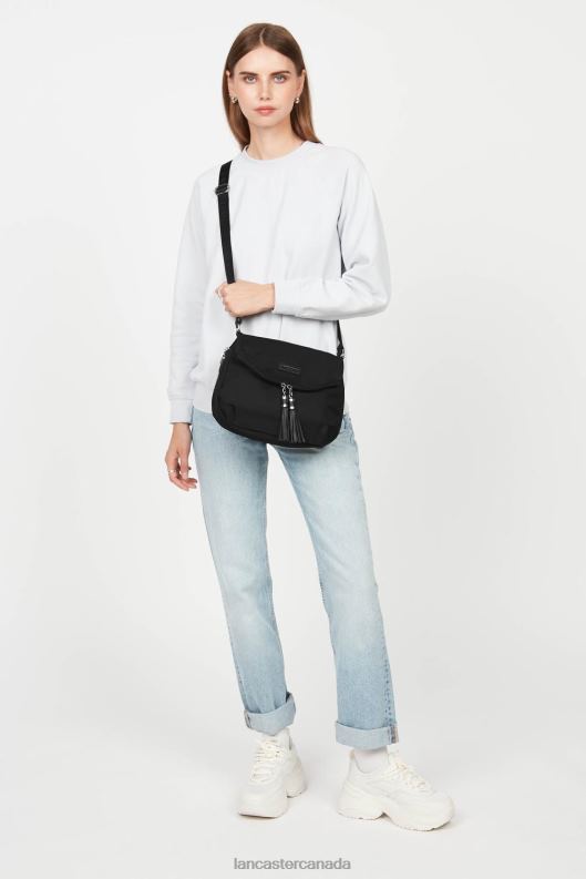Women Shoulder Bag Basic Pompon 4J6H4035 Bag Noir Lancaster Paris