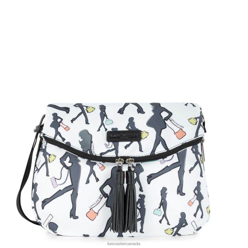 Women Shoulder Bag Basic Pompon 4J6H4040 Bag Blanc Multi Lancaster Paris