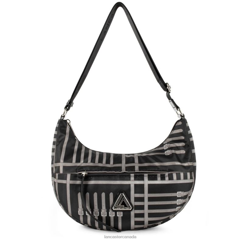 Women Shoulder Bag Basic Verni 4J6H3041 Bag Noir-Taupe Lancaster Paris