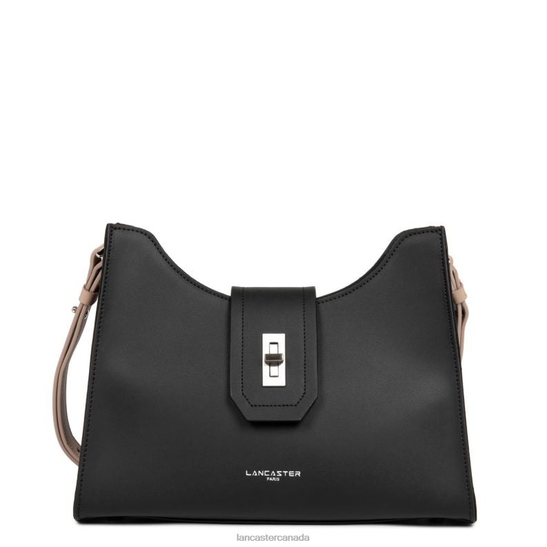 Women Shoulder Bag City Mae 4J6H3580 Bag Noir-Nude Lancaster Paris