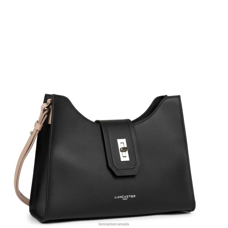 Women Shoulder Bag City Mae 4J6H3580 Bag Noir-Nude Lancaster Paris